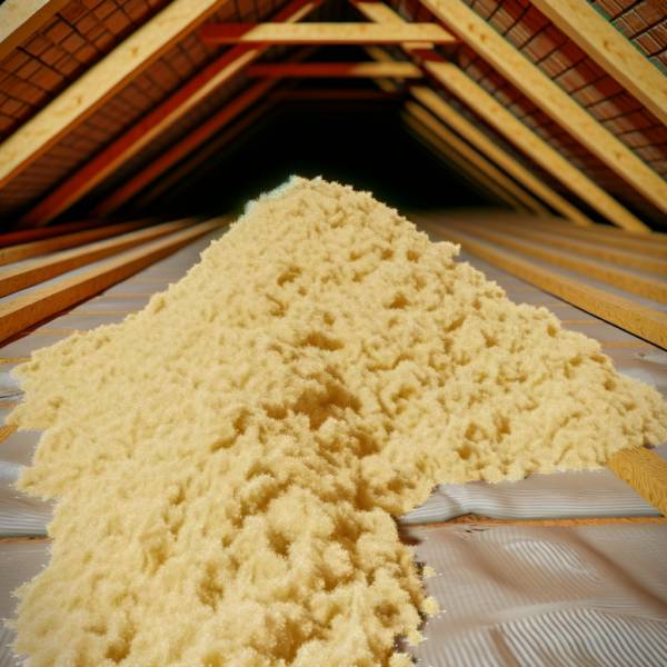 A modern home exterior showcasing energy-efficient insulation with a focus on sustainability and comfort.