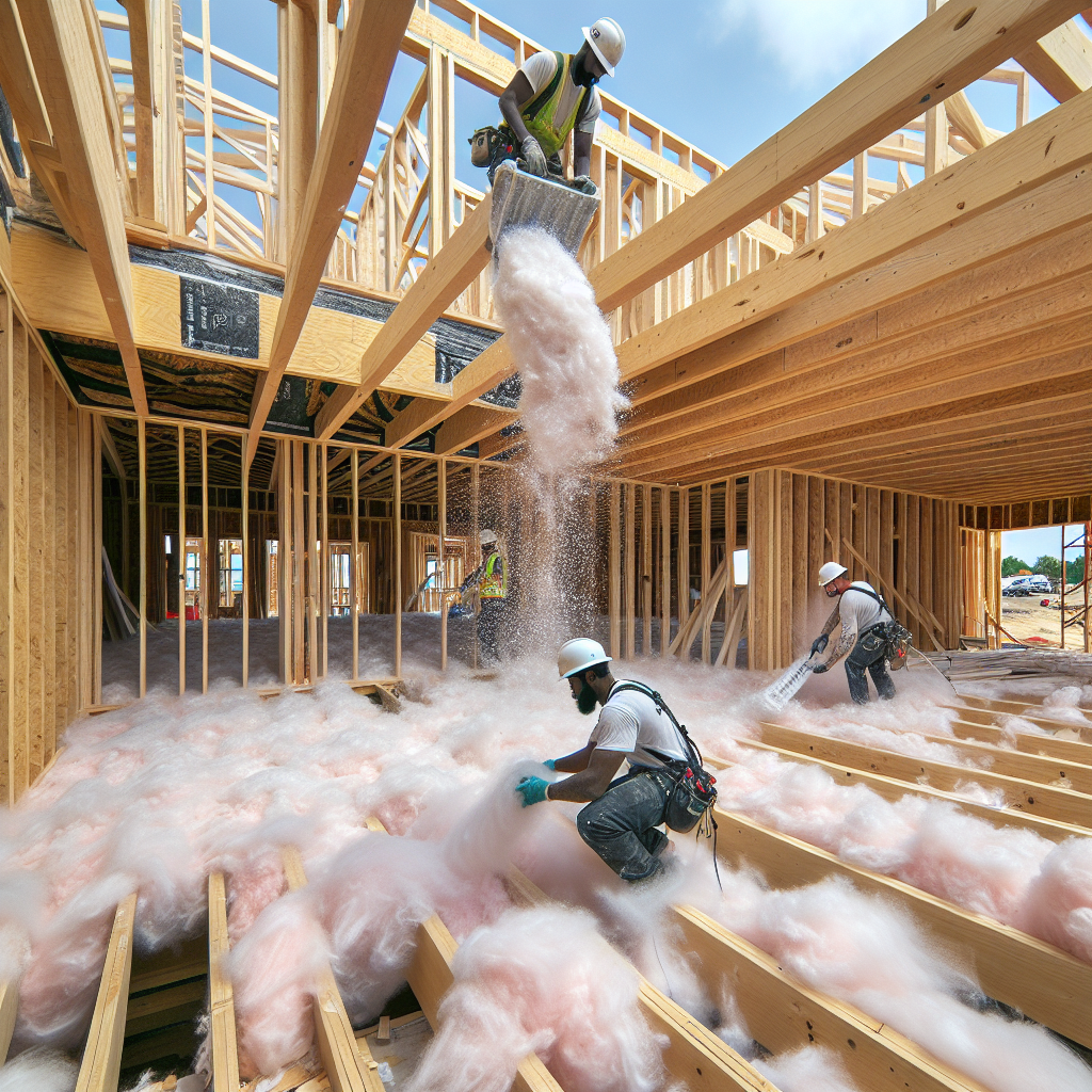 blown in insulation between floor joists