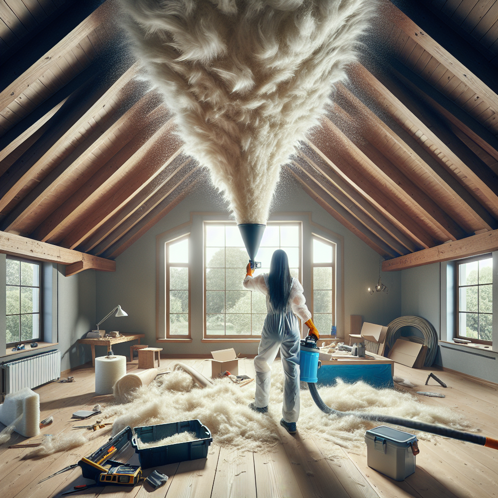 blown in insulation vaulted ceiling