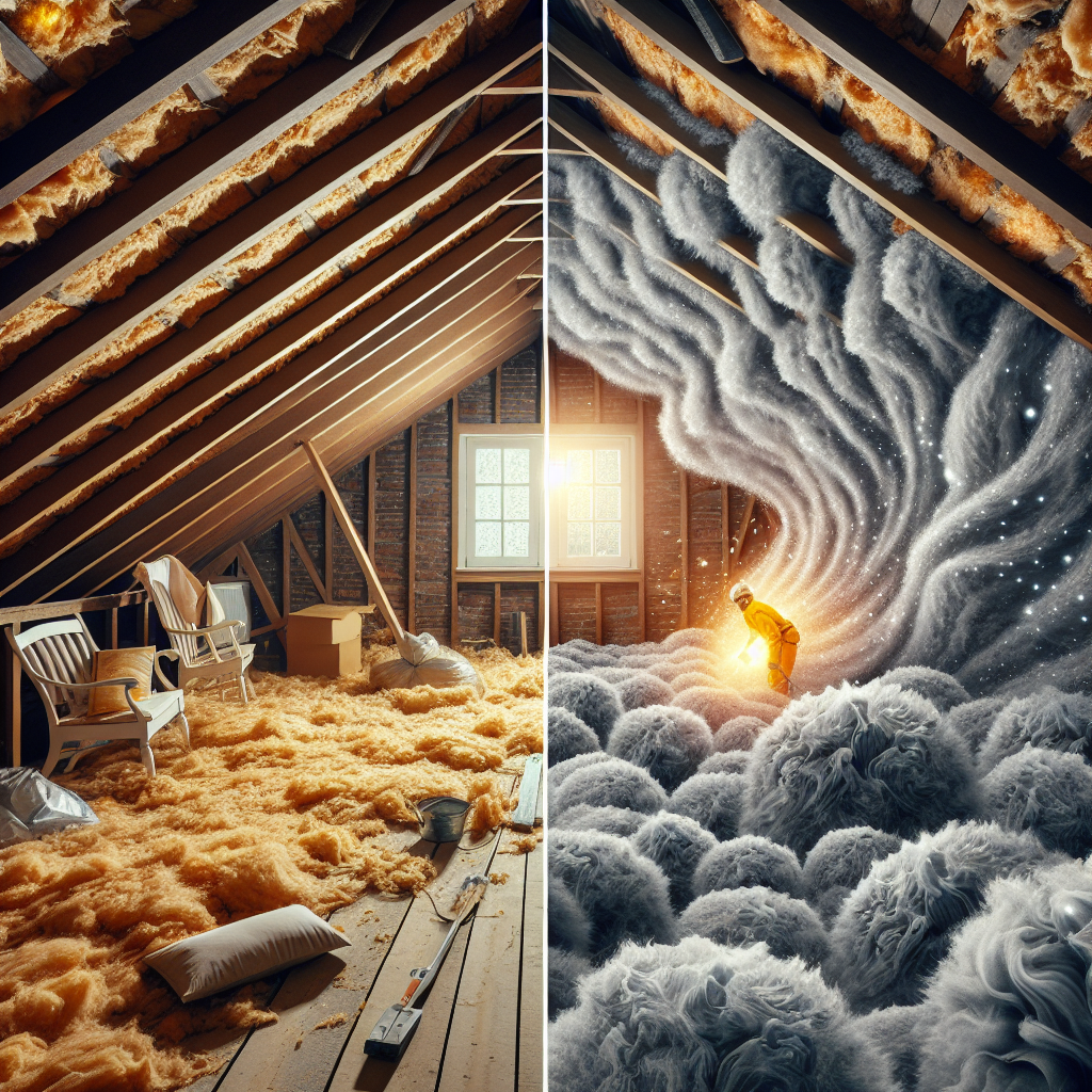 blown insulation over batts