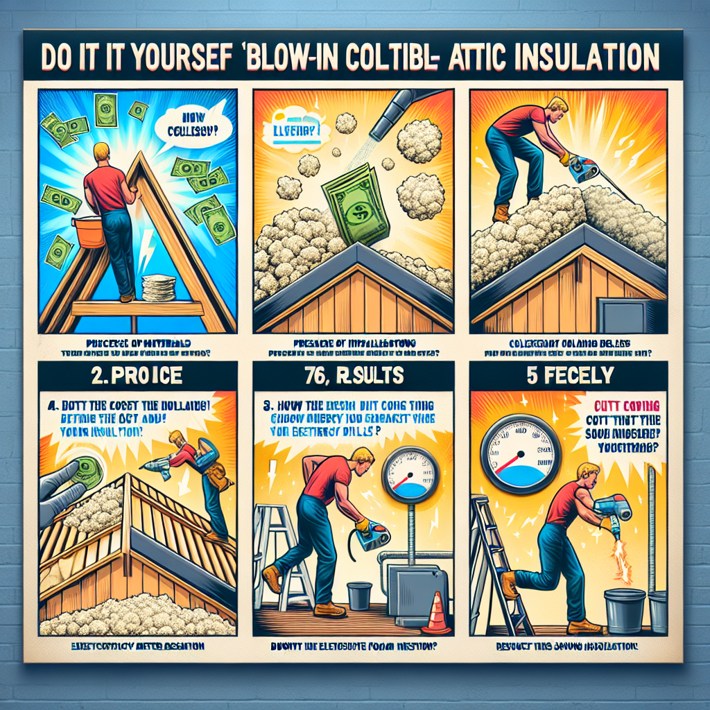 diy blown in cellulose attic insulation