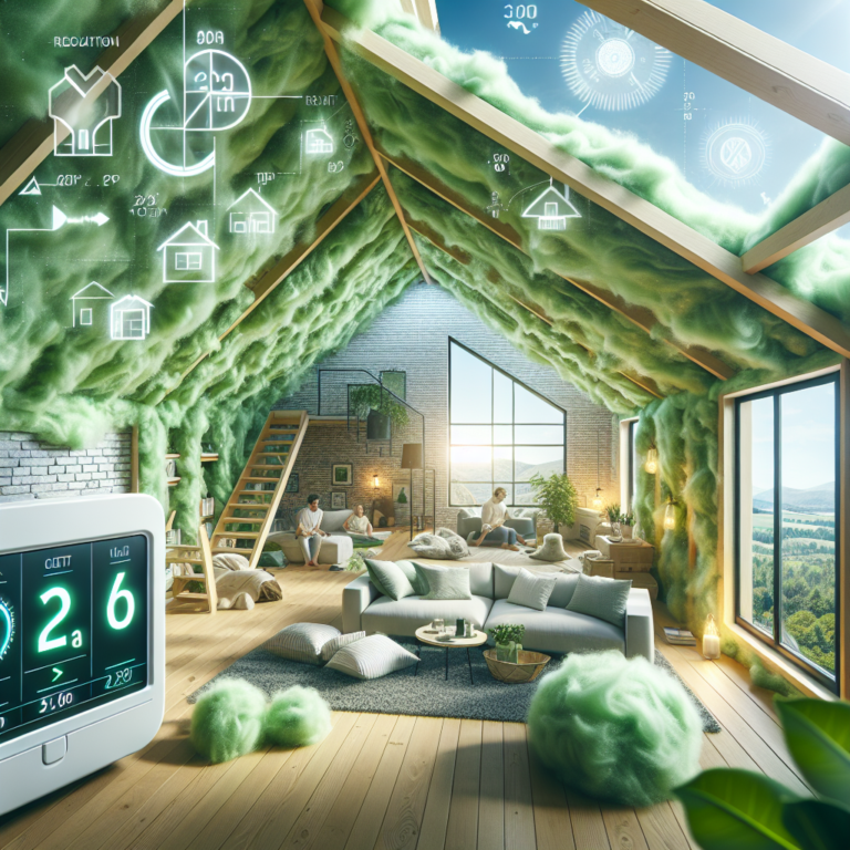 green blown in insulation