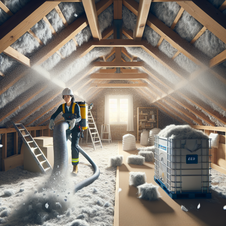 installing blown insulation in attic