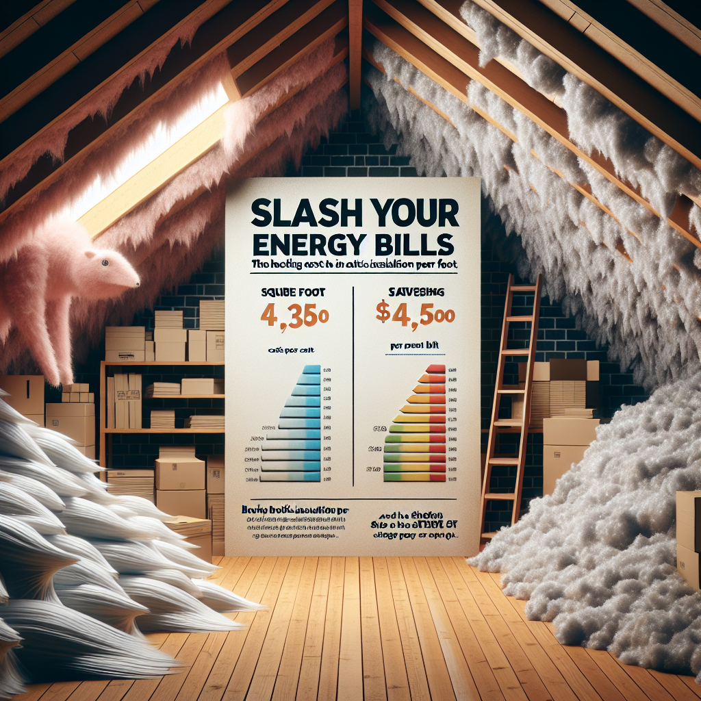Slash Your Energy Bills: The Shocking Cost of Blown-In Attic Insulation Per Square Foot