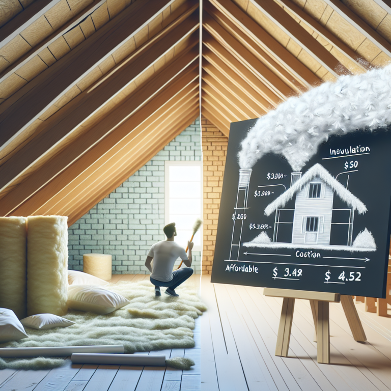 white blown in attic insulation