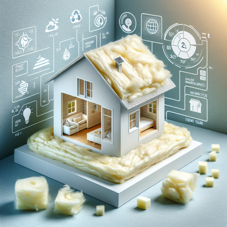 white fiberglass blown in insulation