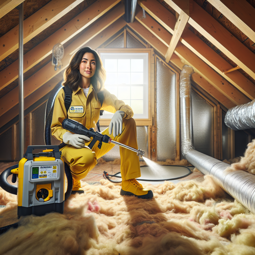 Yellow Blown In Insulation Transf